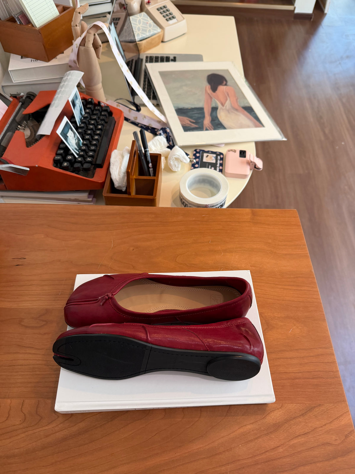 Red Flats - Leather