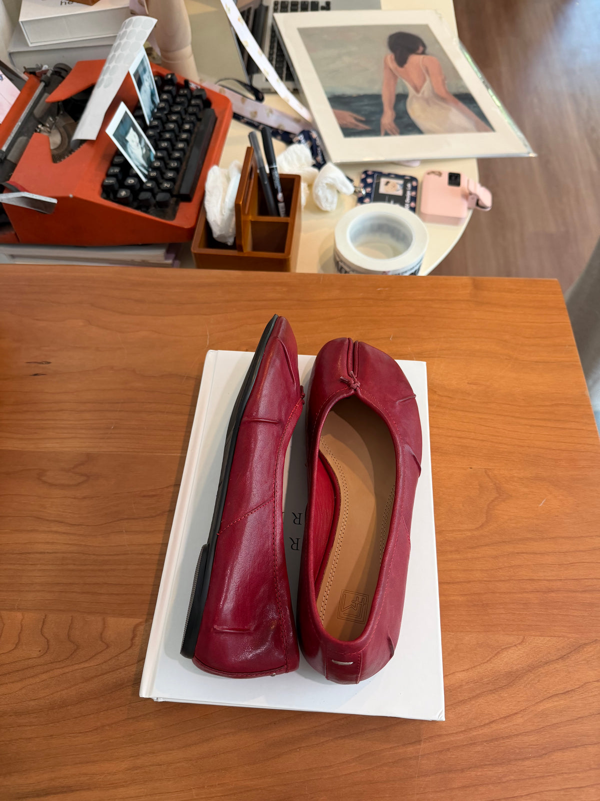 Red Flats - Leather