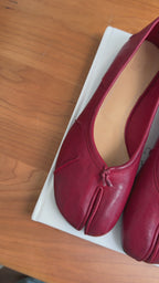 Red Flats - Leather